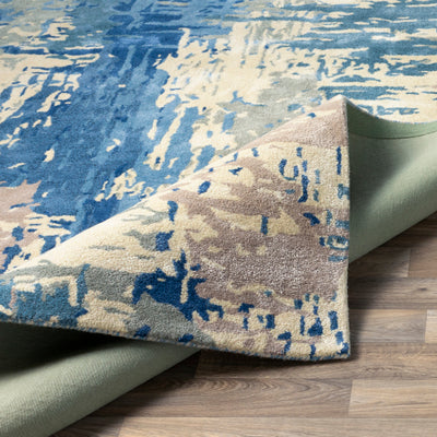 product image for Banshee Wool Dark Blue Rug Texture Image 13