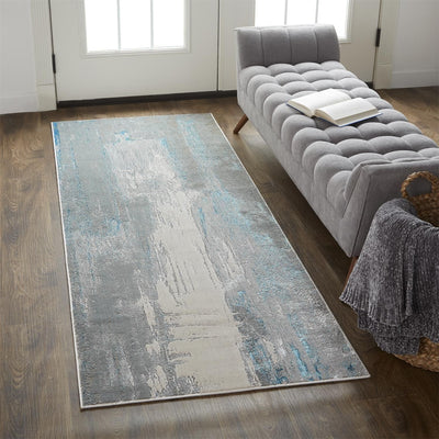 product image for Aurelian Silver and Teal Rug by BD Fine Roomscene Image 1 17