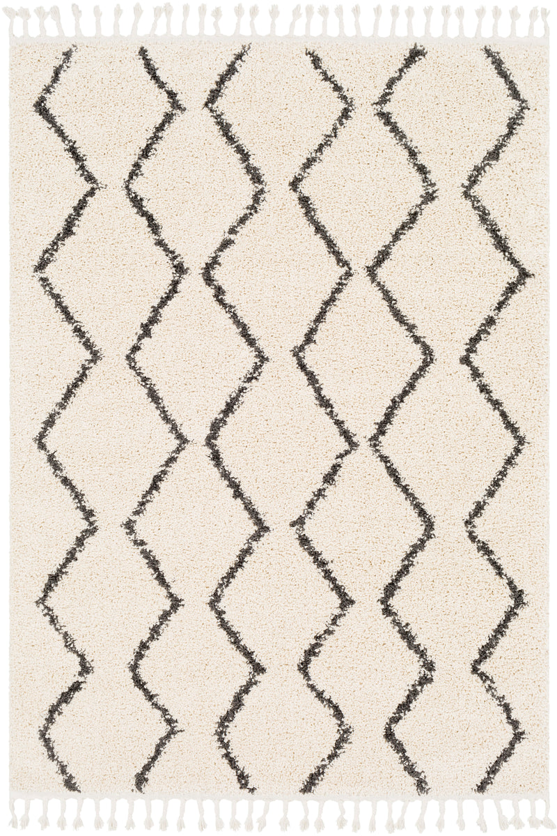 media image for berber shag rug 2303 in charcoal beige by surya 1 298