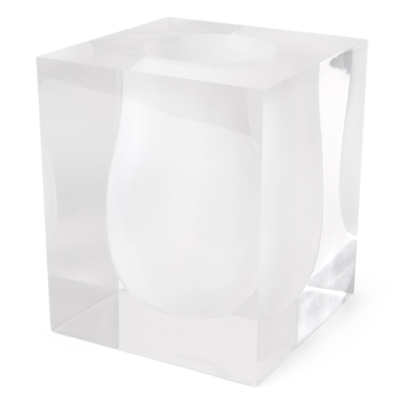 media image for Bel Air Scoop Vase in White 248