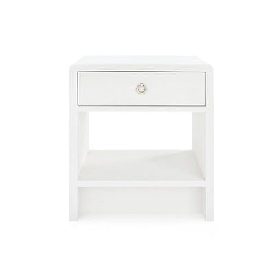 product image for Benjamin Linen 1-Drawer Side Table in Various Colors by Bungalow 5 9