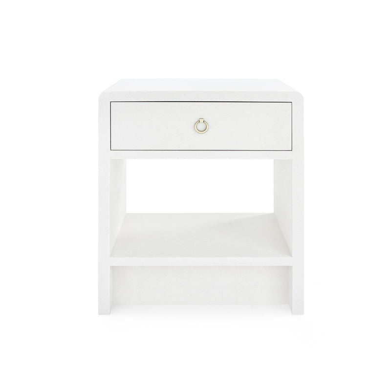 media image for Benjamin Linen 1-Drawer Side Table in Various Colors by Bungalow 5 244