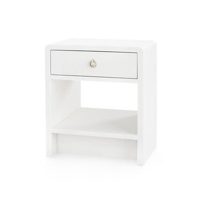 product image for Benjamin Linen 1-Drawer Side Table in Various Colors by Bungalow 5 10