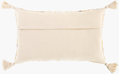 product image for Binga BGA-002 Woven Lumbar Pillow in Beige & Saffron by Surya 0