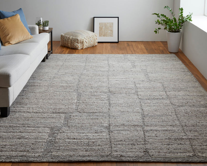 media image for Conor Abstract Gray/Ivory/Taupe Rug 7 216
