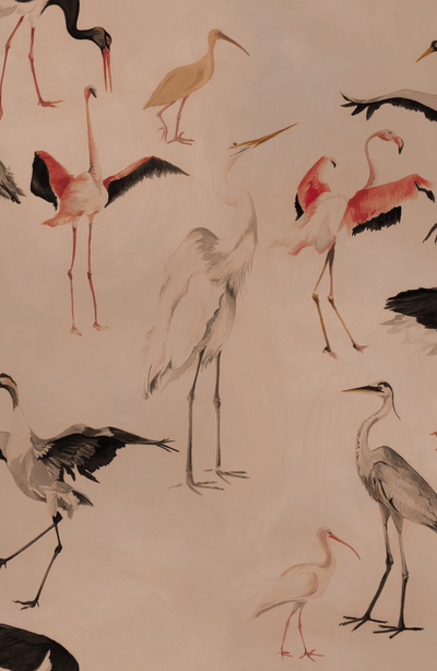 product image of Bird Dance Wallpaper in Tail Feather 581