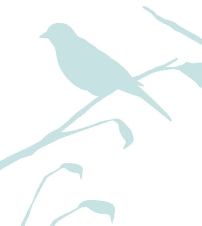 product image for Blackbird Wallpaper in Glass Reversed design by Cavern Home 45
