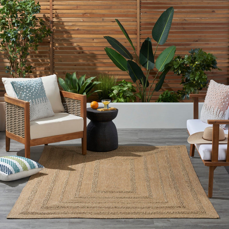 media image for Natural Seagrass Indoor Outdoor Handmade Natural Rug By Nourison Nsn 099446940186 11 239