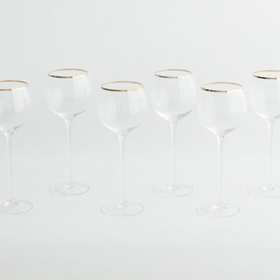 product image for siren white wine goblet set of 4 by borrowed blu bb0211s 6 81