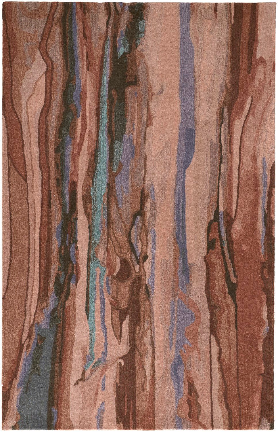 Ramiro Abstract Hand Tufted Rust / Brown Rug