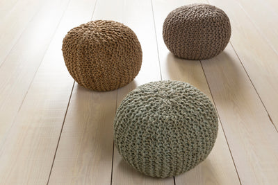 product image for Bermuda BRPF-001 Pouf in Khaki by Surya 44
