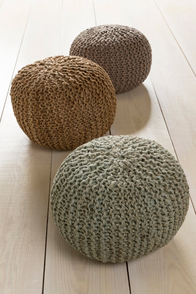 product image for Bermuda BRPF-001 Pouf in Khaki by Surya 72
