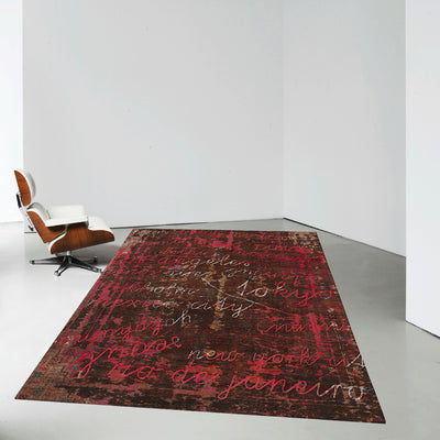 product image for Buenos Aires / Tokyo Hand Knotted Rug in Red design by Second Studio 36