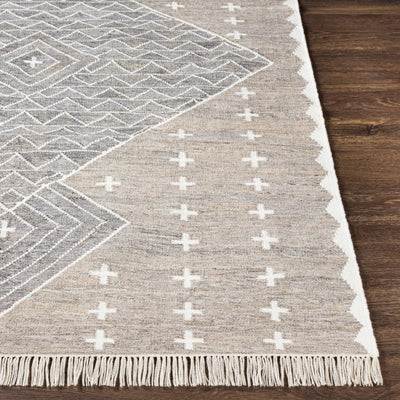 product image for Bursa Indoor/Outdoor Pet Yarn Taupe Rug Front Image 49