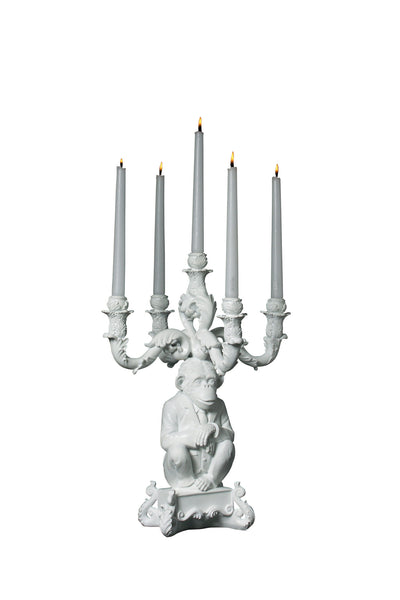 product image of burlesque white monkey chandelier design by seletti 1 581