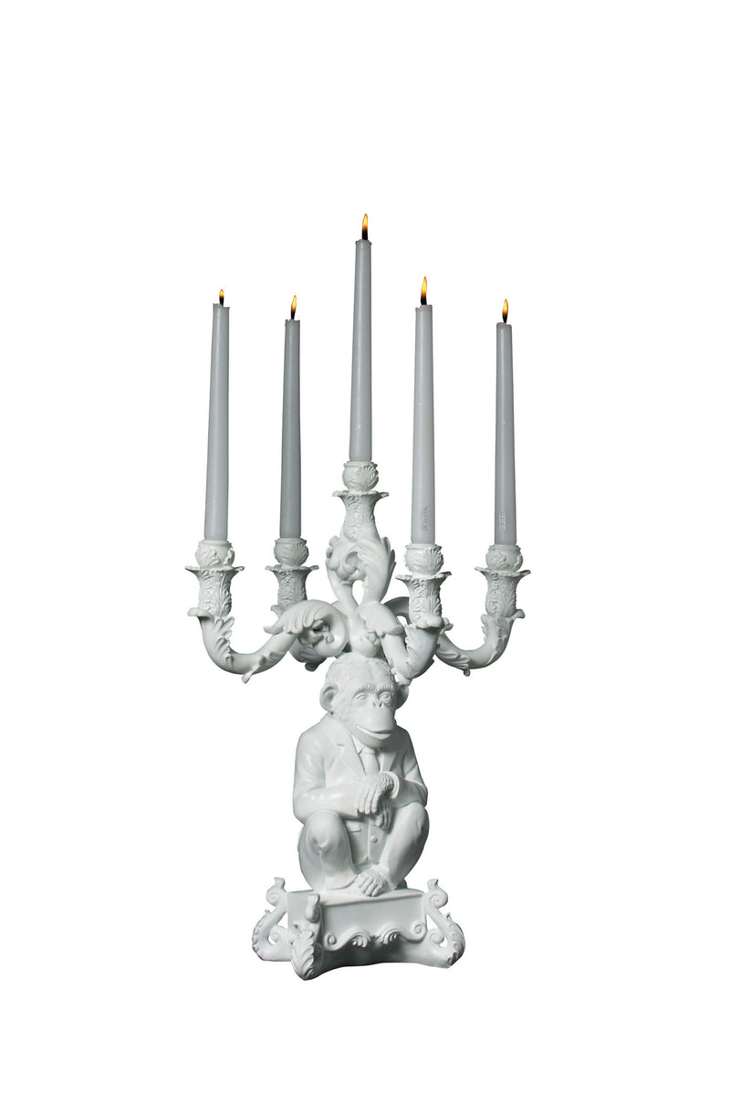 media image for burlesque white monkey chandelier design by seletti 1 271