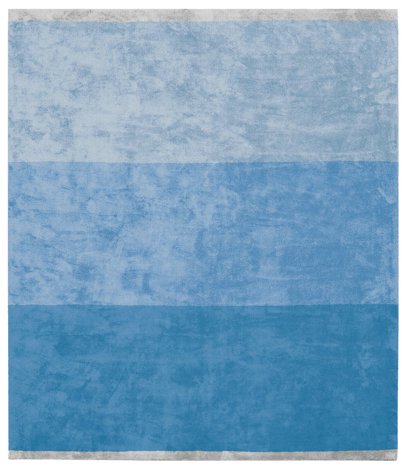 media image for Byred Yama Hand Knotted Rug in Light Blue design by Second Studio 243