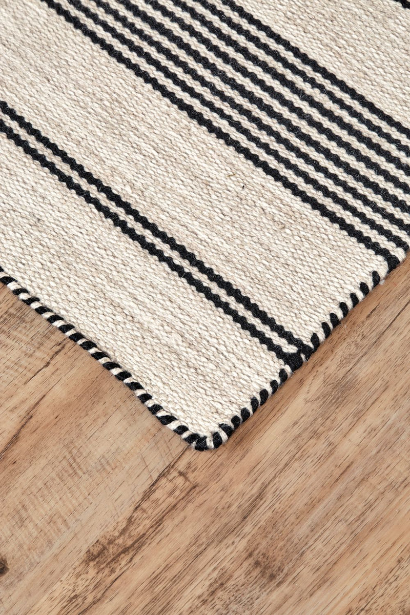 media image for Granberg Hand Woven Black and White Rug by BD Fine Corner Image 1 283