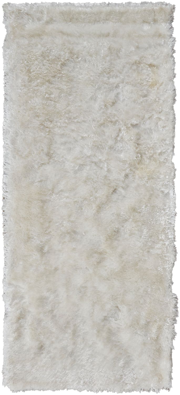 media image for Kelim Hand Tufted Pearl White Rug by BD Fine Flatshot Image 1 274