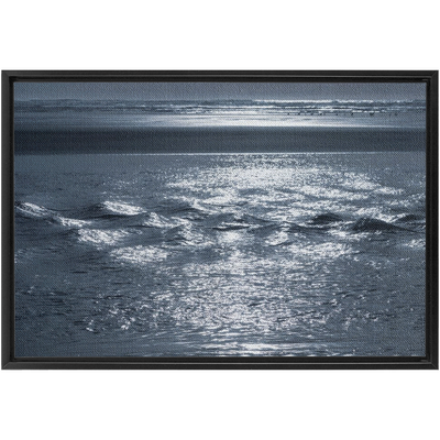 product image for silver sea framed canvas 13 22