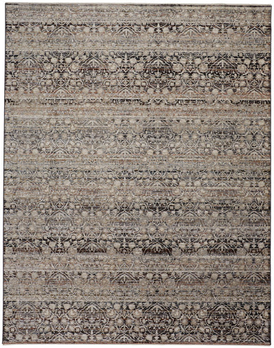 product image of Ennis Gray and Tan Rug by BD Fine Flatshot Image 1 56