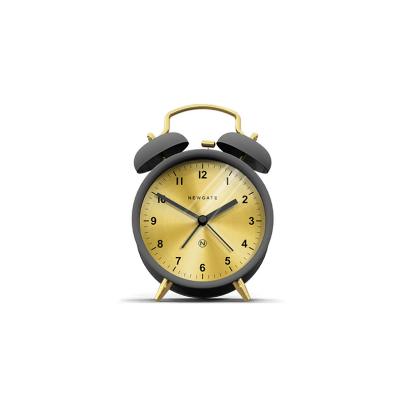 media image for charlie bell alarm clock in gravity grey design by newgate 1 281