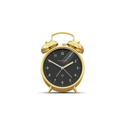 product image of charlie bell alarm clock in radial brass design by newgate 1 50