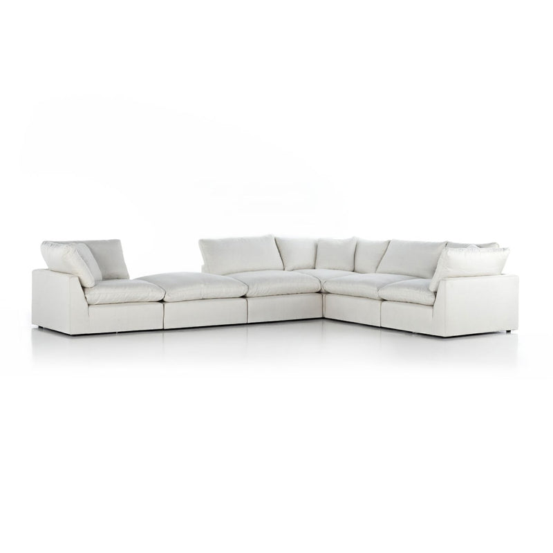 media image for Stevie 5-Piece Sectional Sofa w/ Ottoman in Various Colors Flatshot Image 1 22