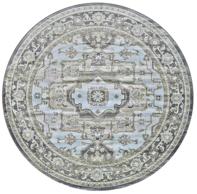 product image for Alessandria Gray and Blue Rug by BD Fine Flatshot Image 1 84