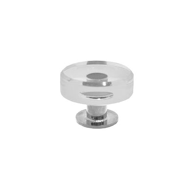 product image of Chapman Modern Round Acrylic & Nickel Knob design by BD Studio 526