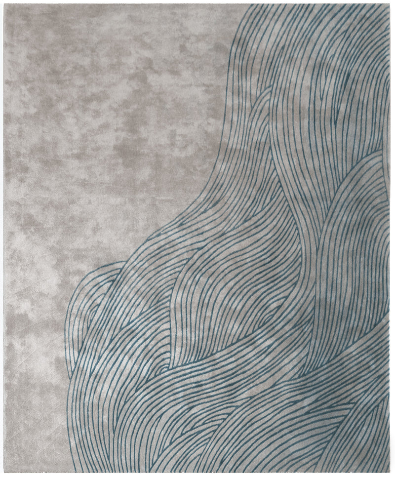 media image for Continua Laguna Hand Tufted Rug in Blue design by Second Studio 280