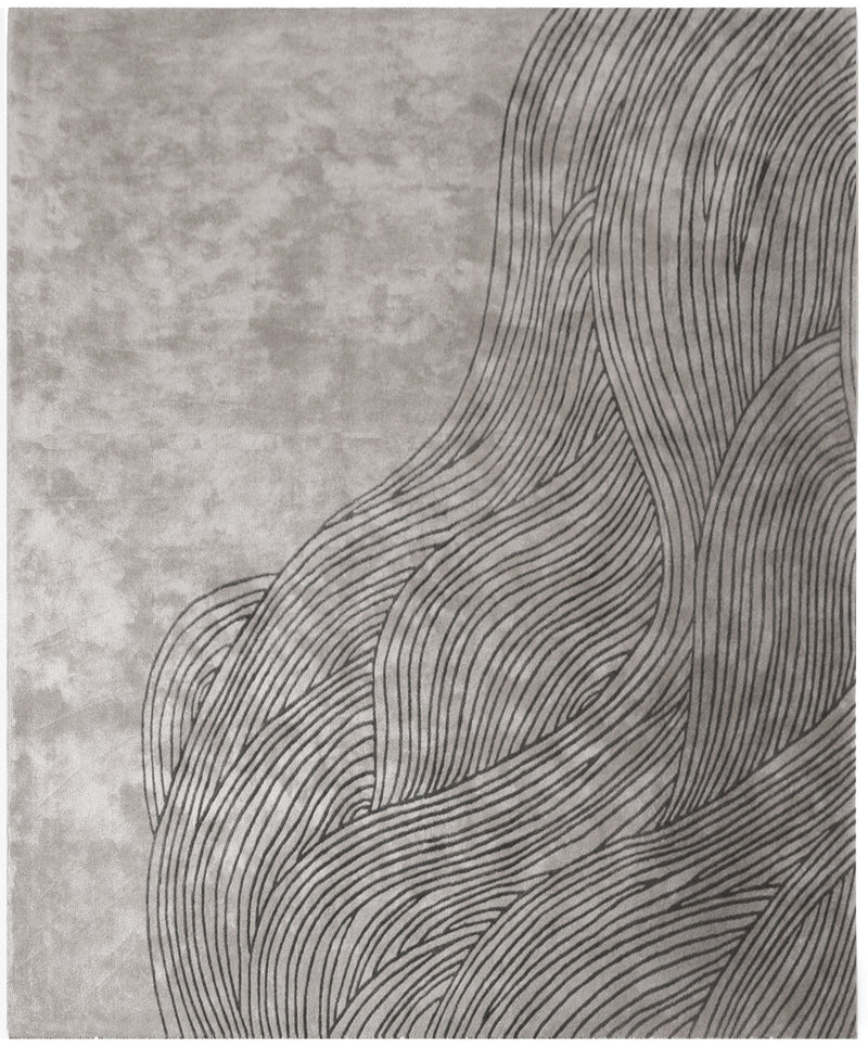 media image for Continua Laguna Hand Tufted Rug in Black design by Second Studio 274