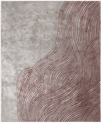 product image of Continua Laguna Hand Tufted Rug in Red design by Second Studio 519
