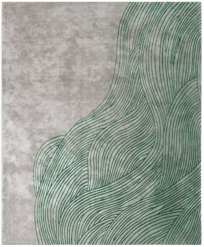 product image for Continua Laguna Hand Tufted Rug in Green design by Second Studio 22