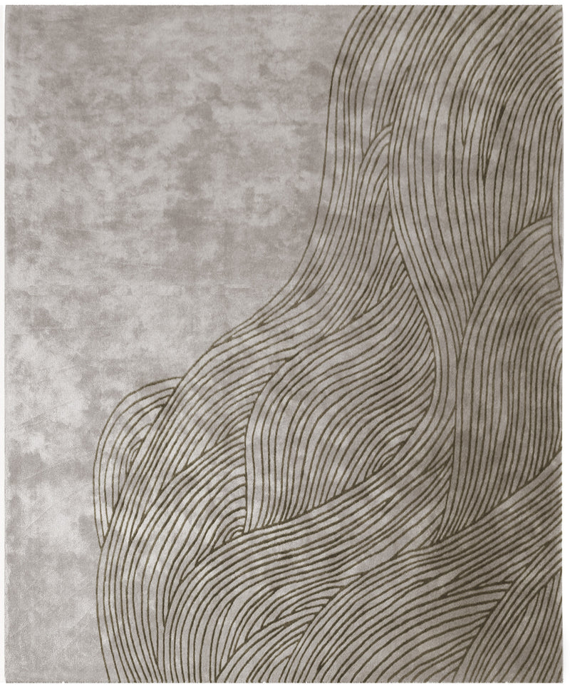 media image for Continua Laguna Hand Tufted Rug in Grey design by Second Studio 210