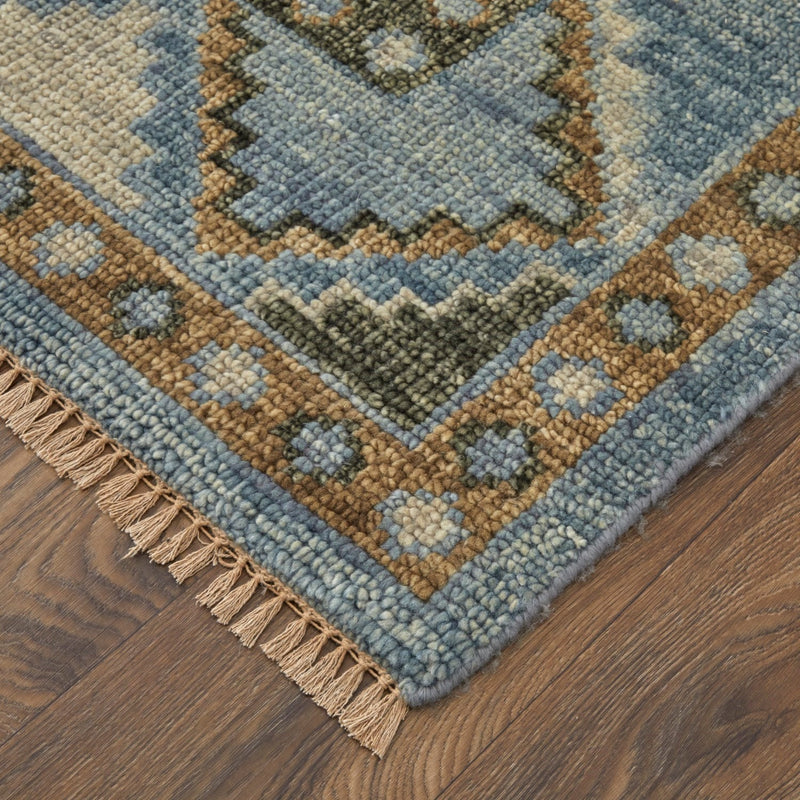media image for foxboro traditional medallion hand knotted blue green rug by bd fine filr6935blugrnh00 5 274