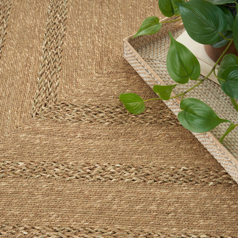 media image for Natural Seagrass Indoor Outdoor Handmade Natural Rug By Nourison Nsn 099446940186 8 210