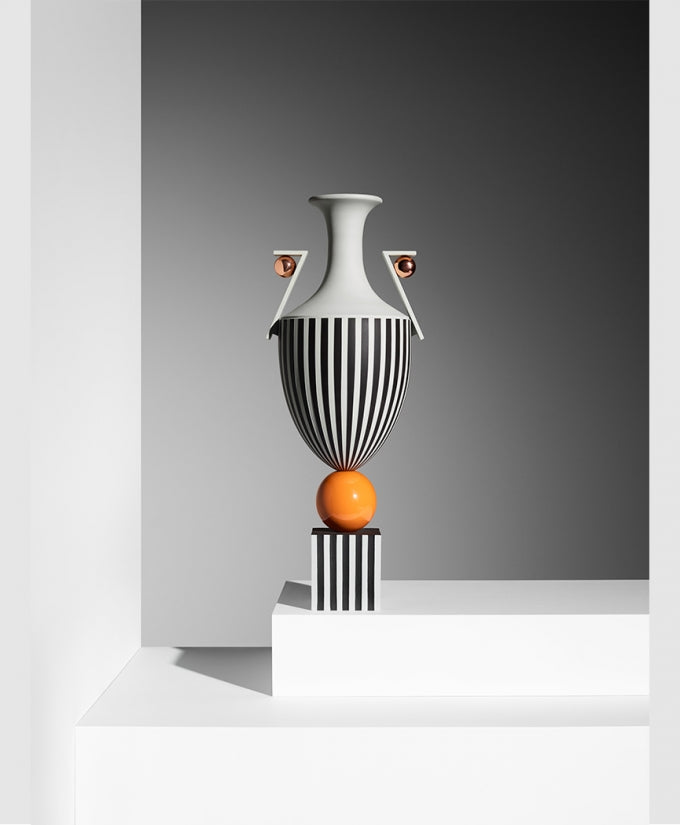 media image for Wedgwood Tall Vase on Orange Sphere by Lee Broom 239