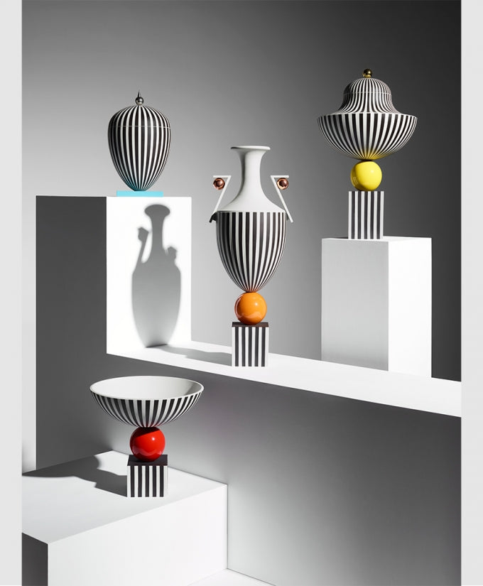 media image for Wedgwood Tall Vase on Orange Sphere by Lee Broom 219