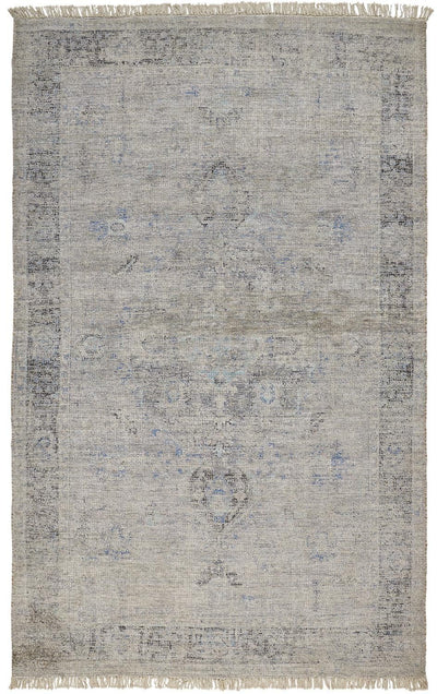product image of Ramey Gray and Blue Rug by BD Fine Flatshot Image 1 514