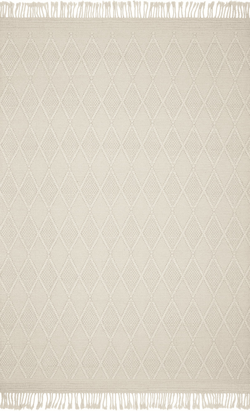 media image for Myra Hand Woven White Rug Flatshot Image 257