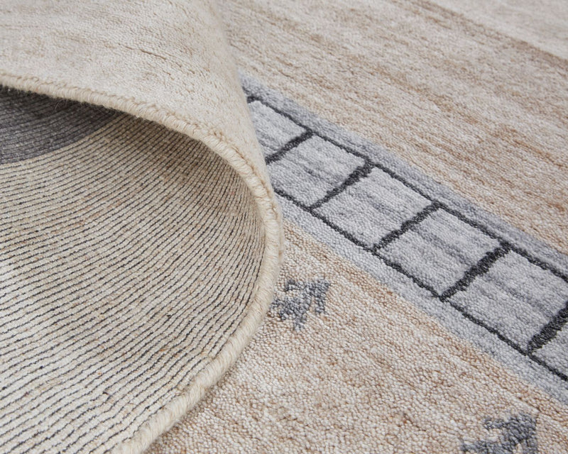 media image for Yurie Beige and Gray Rug by BD Fine Roll Image 1 250
