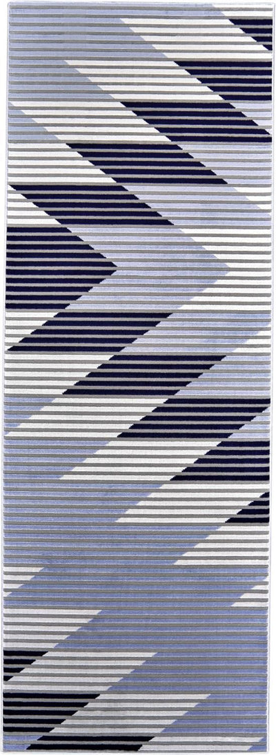 product image for Crowford Blue and White Rug by BD Fine Flatshot Image 1 44