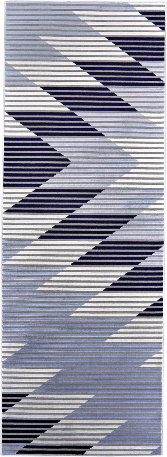media image for Crowford Blue and White Rug by BD Fine Flatshot Image 1 299