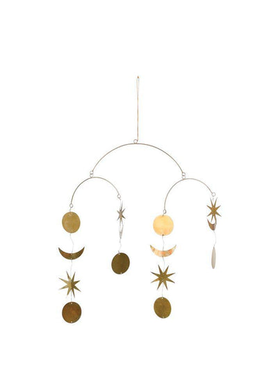 product image for Brass Star & Moon Mobile design by BD Mini 72