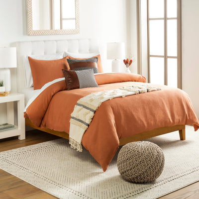 product image for Dawson Linen Burnt Orange Bedding Styleshot Image 60