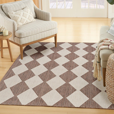 product image for Positano Indoor Outdoor Natural Geometric Rug By Nourison Nsn 099446938022 8 97