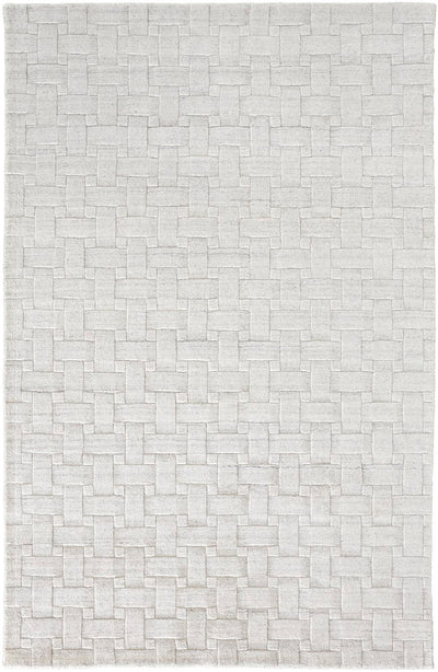 product image for Tatem Hand Woven Linear White Rug 1 40