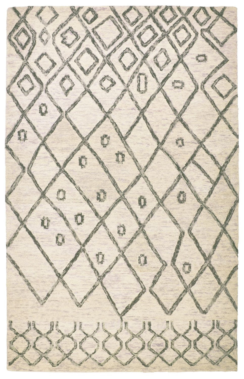 media image for Quillan Hand Tufted Beige and Gray Rug by BD Fine Flatshot Image 1 299