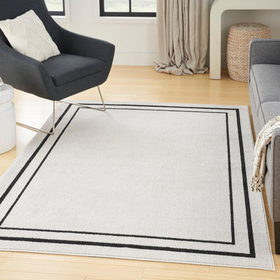 product image for nourison essentials ivory black rug by nourison nsn 099446148278 7 78